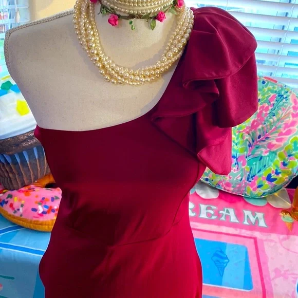 Mokoru Dresses New With Tags Rustic One Shoulder Asymmetrical